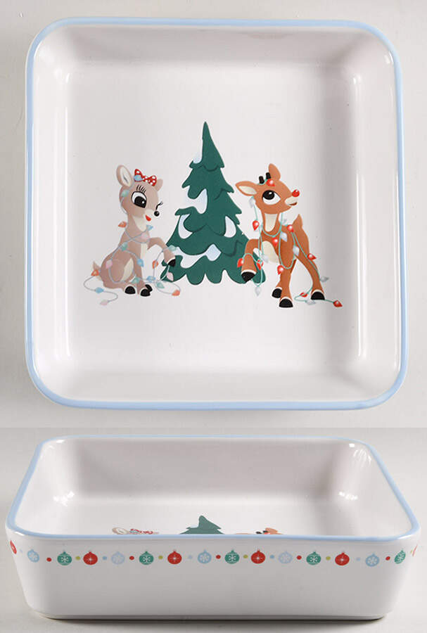 Rudolph Christmas 9" Square Baker by Zrike-1