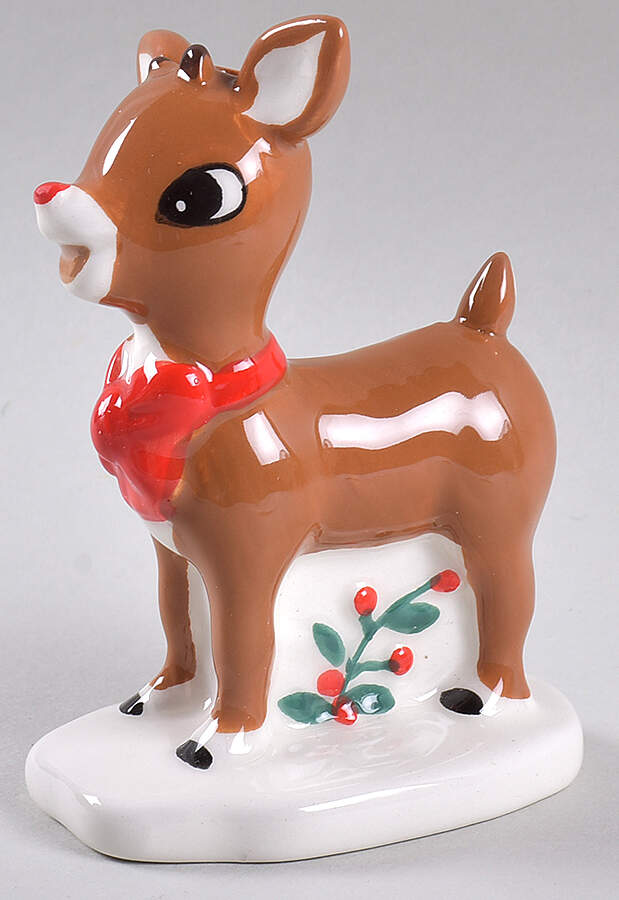 Rudolph Christmas Figural Salt Shaker by Zrike-1