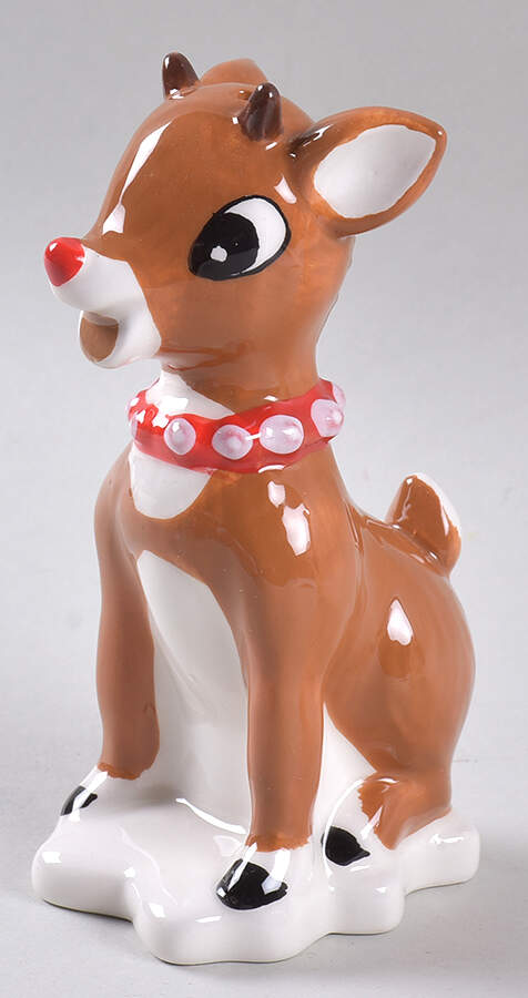 Rudolph Christmas Figural Pepper Shaker by Zrike-1