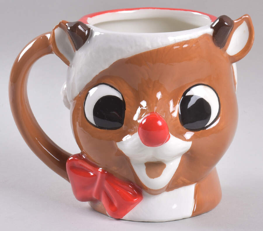 Rudolph Christmas Figural Mug by Zrike-1