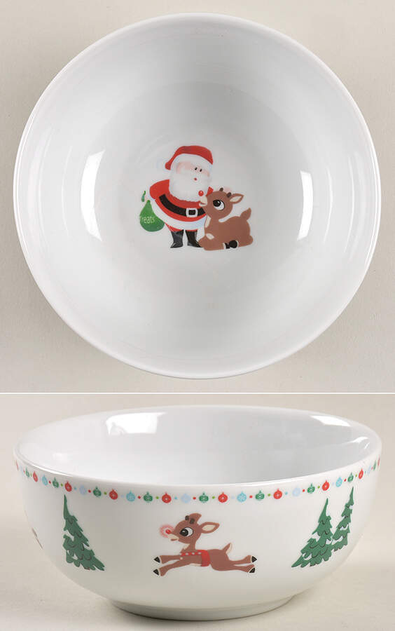 Rudolph Christmas Soup/Cereal Bowl by Zrike-1
