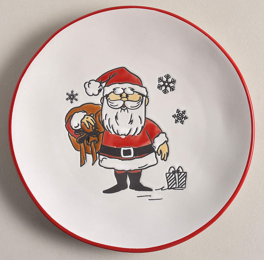 Rudolph Christmas Canape Plate by Zrike-1