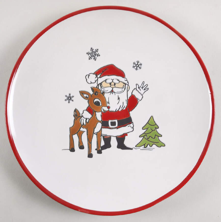 Rudolph Christmas Dinner Plate by Zrike-1