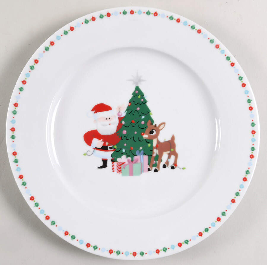 Rudolph Christmas Dinner Plate by Zrike-1