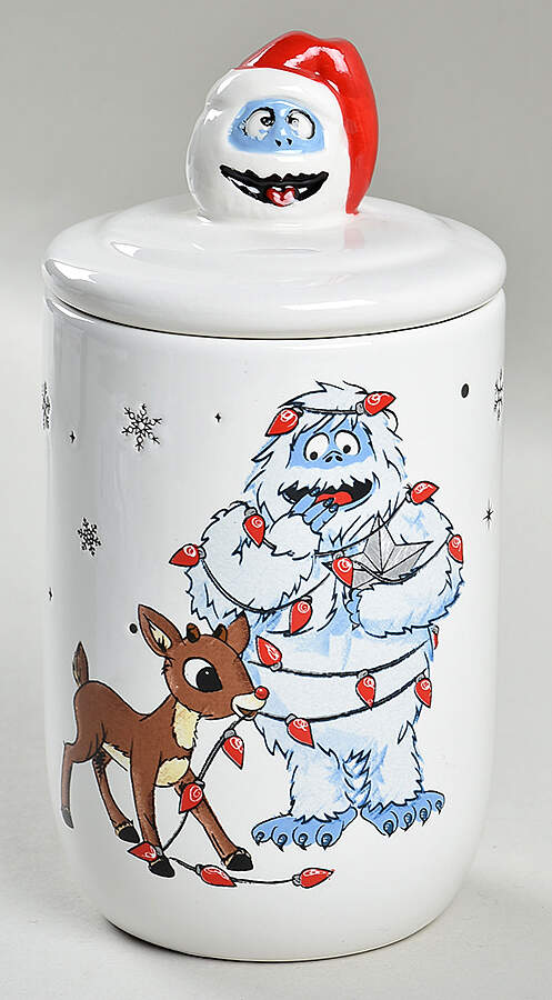 Rudolph Christmas 6" Storage Jar & Lid by Zrike-1