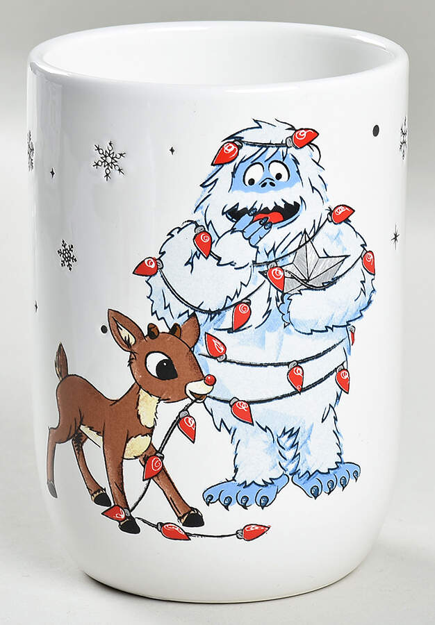 Rudolph Christmas 6" Storage Jar No Lid by Zrike-1