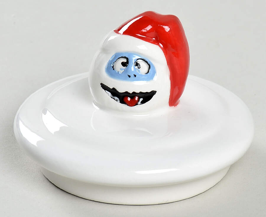 Rudolph Christmas Lid for 6" Storage Jar by Zrike-1