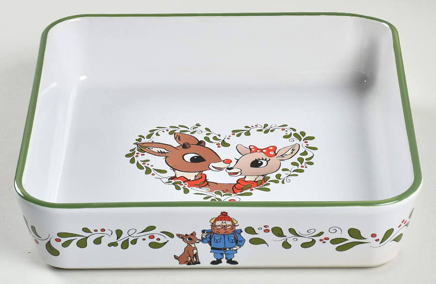 Rudolph Christmas 9" Square Baker by Zrike-1