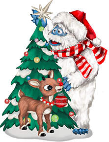 Rudolph Christmas Figural Cookie Jar & Lid by Zrike-1