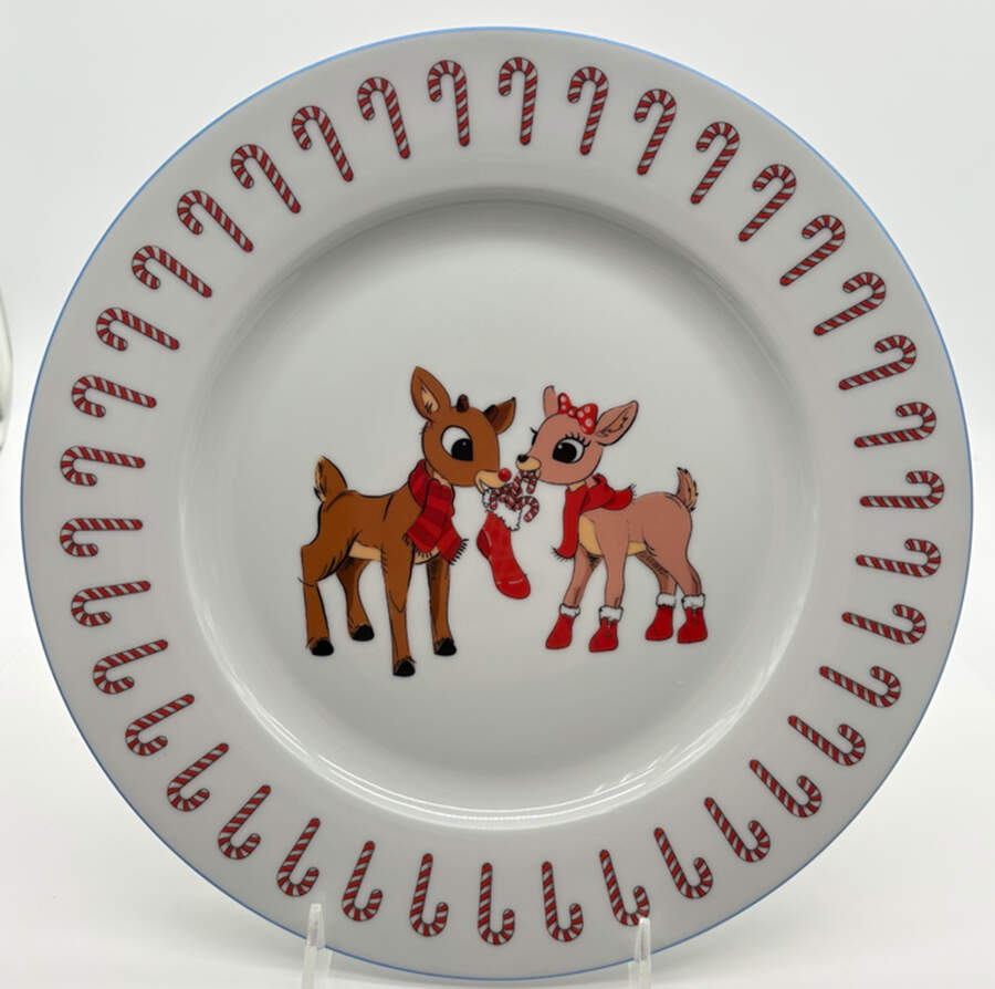 Rudolph Christmas Dinner Plate by Zrike-1