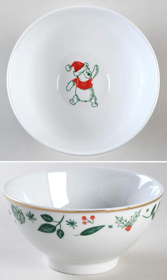 Winnie the Pooh Pinecones Gold Coupe Cereal Bowl by Zrike-1