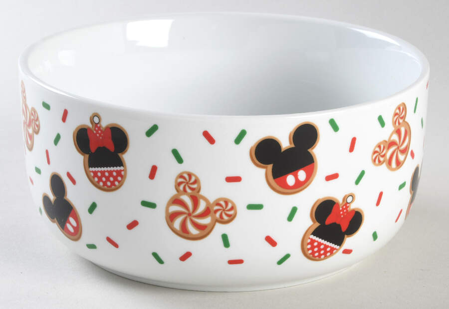 Mickey Christmas Treats 32 Oz Round Plastic Microwave Bowl No Vent Lid by Zrike-1