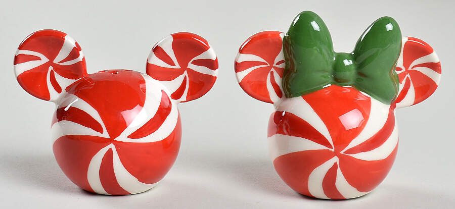 Mickey Christmas Treats Figural Salt & Pepper Set by Zrike-1