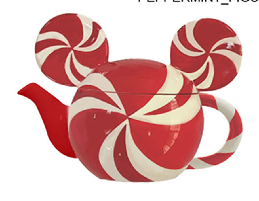 Mickey Christmas Treats Figural Teapot & Lid by Zrike-1