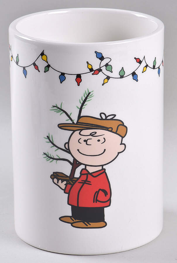 Peanuts Christmas Medium Canister No Lid by Zrike-1