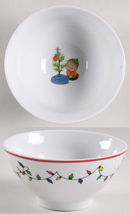 Peanuts Christmas Coupe Cereal Bowl by Zrike-1