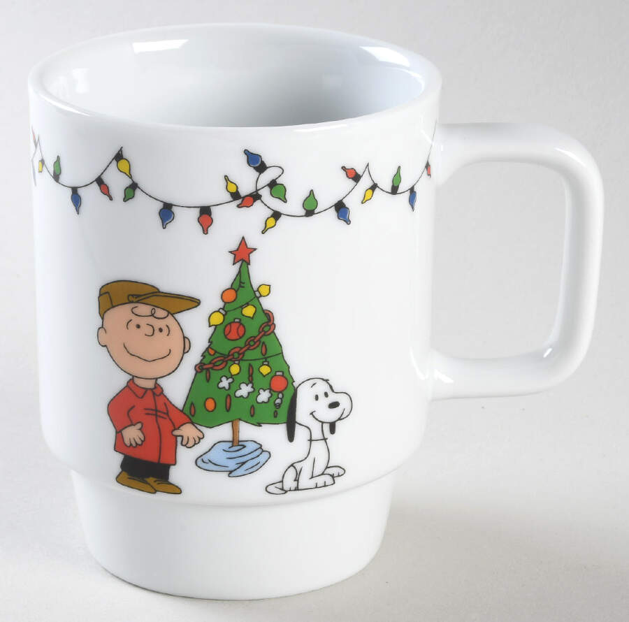 Peanuts Christmas Middle Top Stacking Mug by Zrike-1
