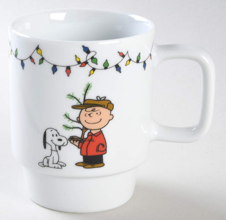 Peanuts Christmas Bottom Stacking Mug by Zrike-1