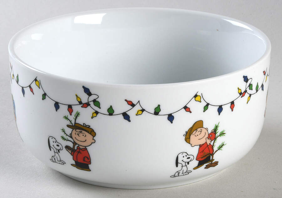 Peanuts Christmas 16 Oz Round Plastic Microwave Bowl No Vent Lid by Zrike-1