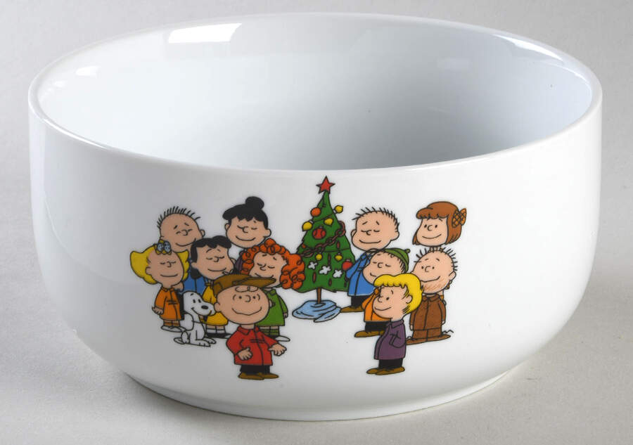 Peanuts Christmas 26 Oz Round Plastic Microwave Bowl No Vented Lid by Zrike-1