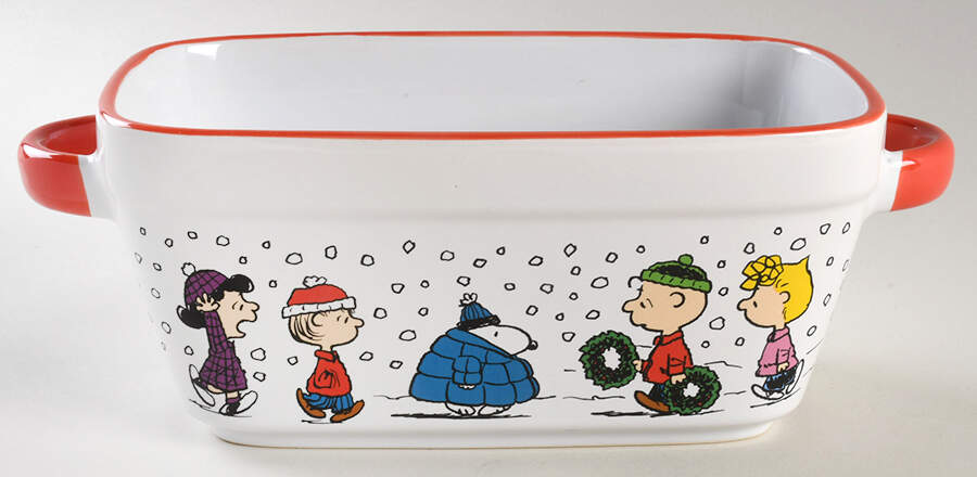 Peanuts Christmas Loaf Pan by Zrike-1