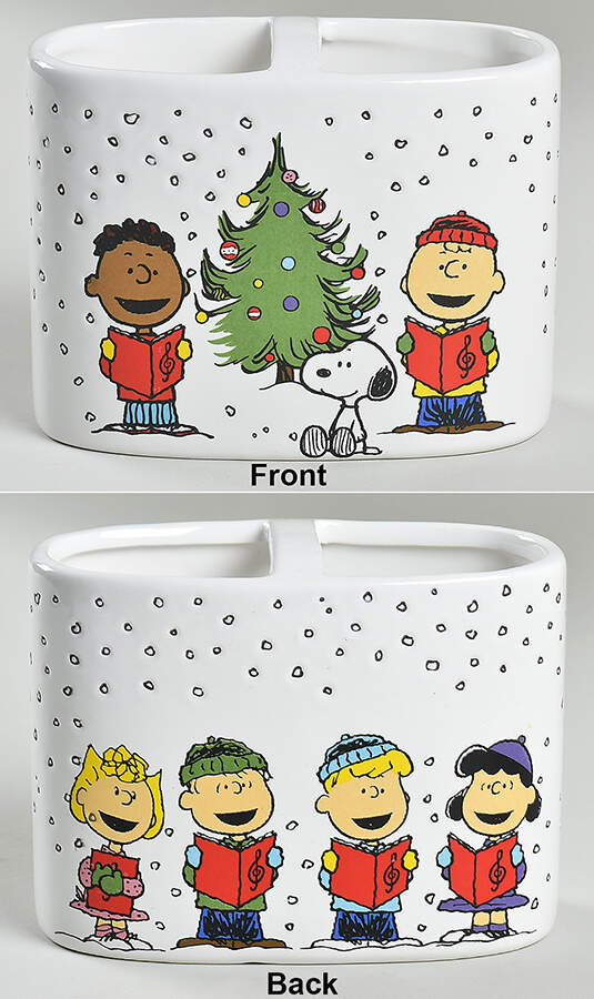 Peanuts Christmas Toothbrush Holder by Zrike-1
