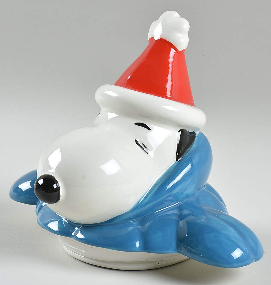 Peanuts Christmas Lid for Figural Cookie Jar by Zrike-1