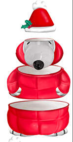 Peanuts Christmas Measuring Cup Set (1 Cup,1/2 Cup,1/3 Cup,1/4 Cup) by Zrike-1