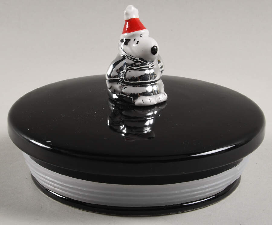 Peanuts Christmas Lid for Large Canister by Zrike-1