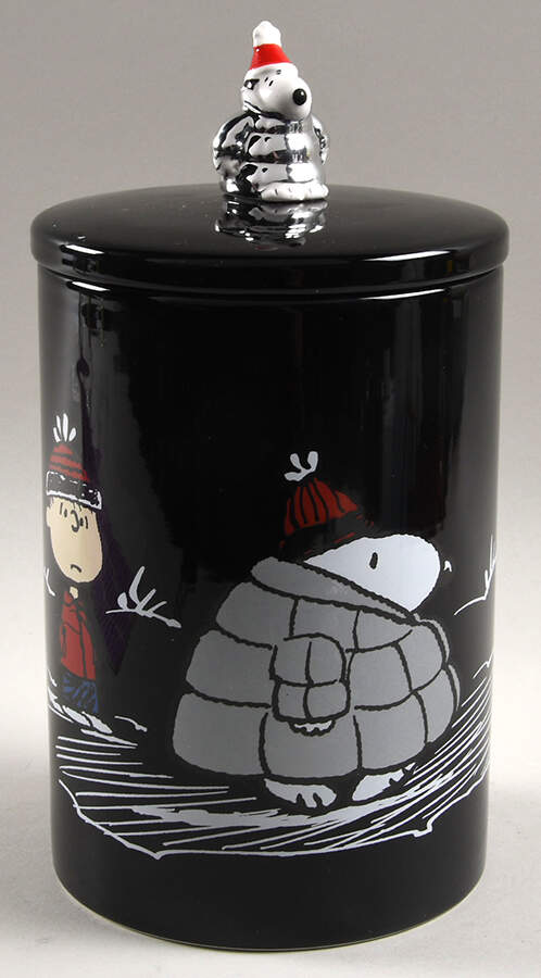 Peanuts Christmas Large Canister & Lid by Zrike-1