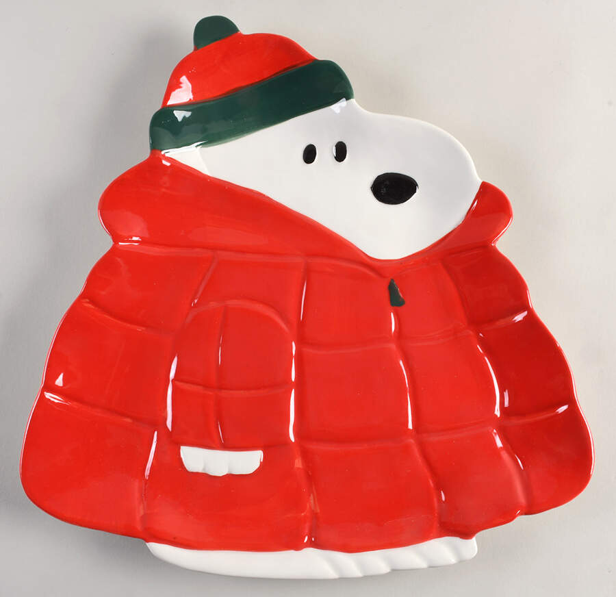 Peanuts Christmas Figural Serving Tray by Zrike-1