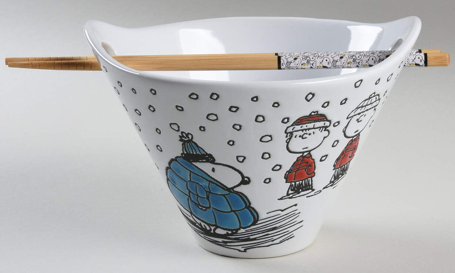 Peanuts Christmas Noodle Bowl & Chopsticks Set by Zrike-1
