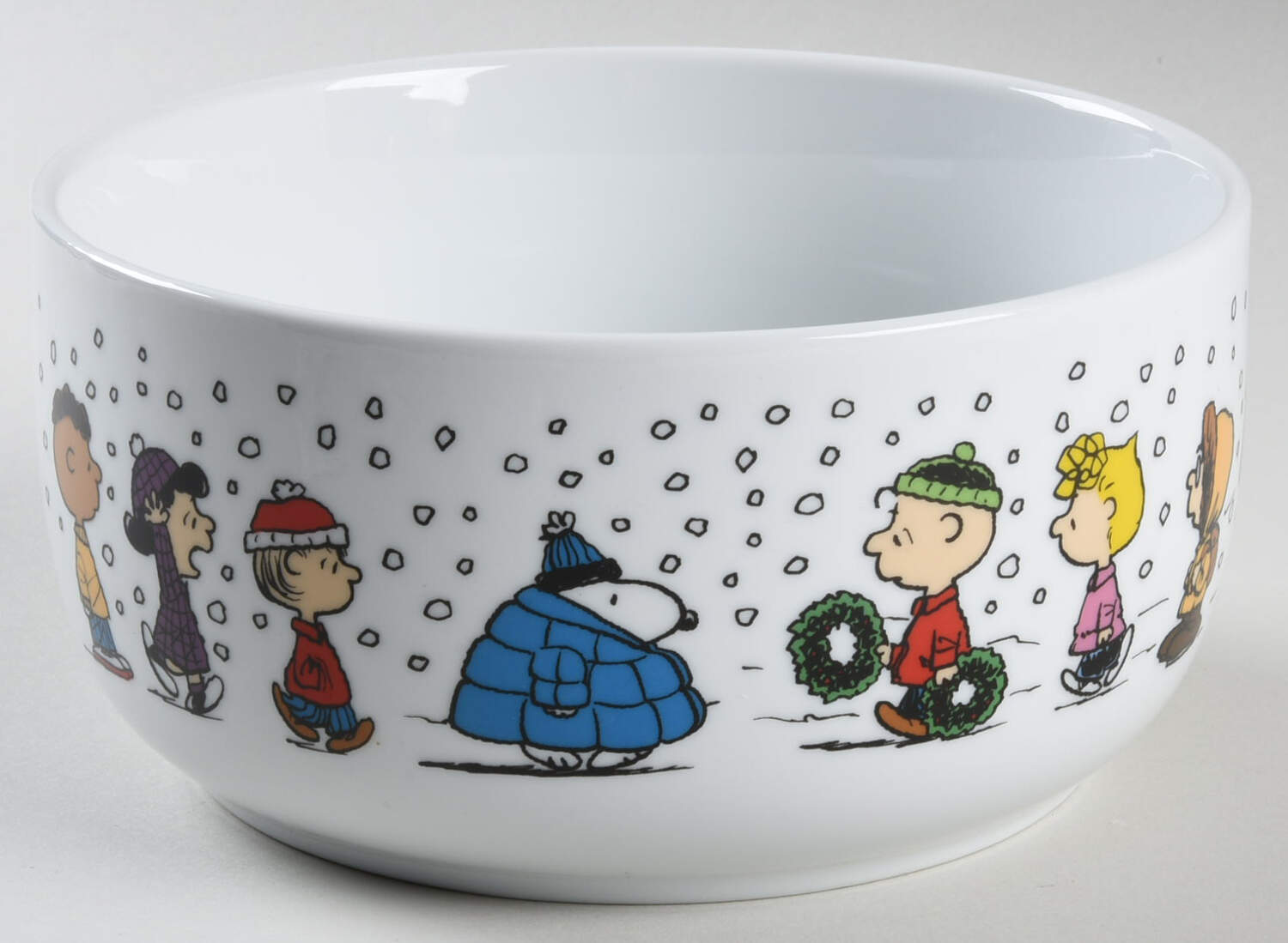 Peanuts Christmas 26 Oz Round Plastic Microwave Bowl No Vented Lid by Zrike-1