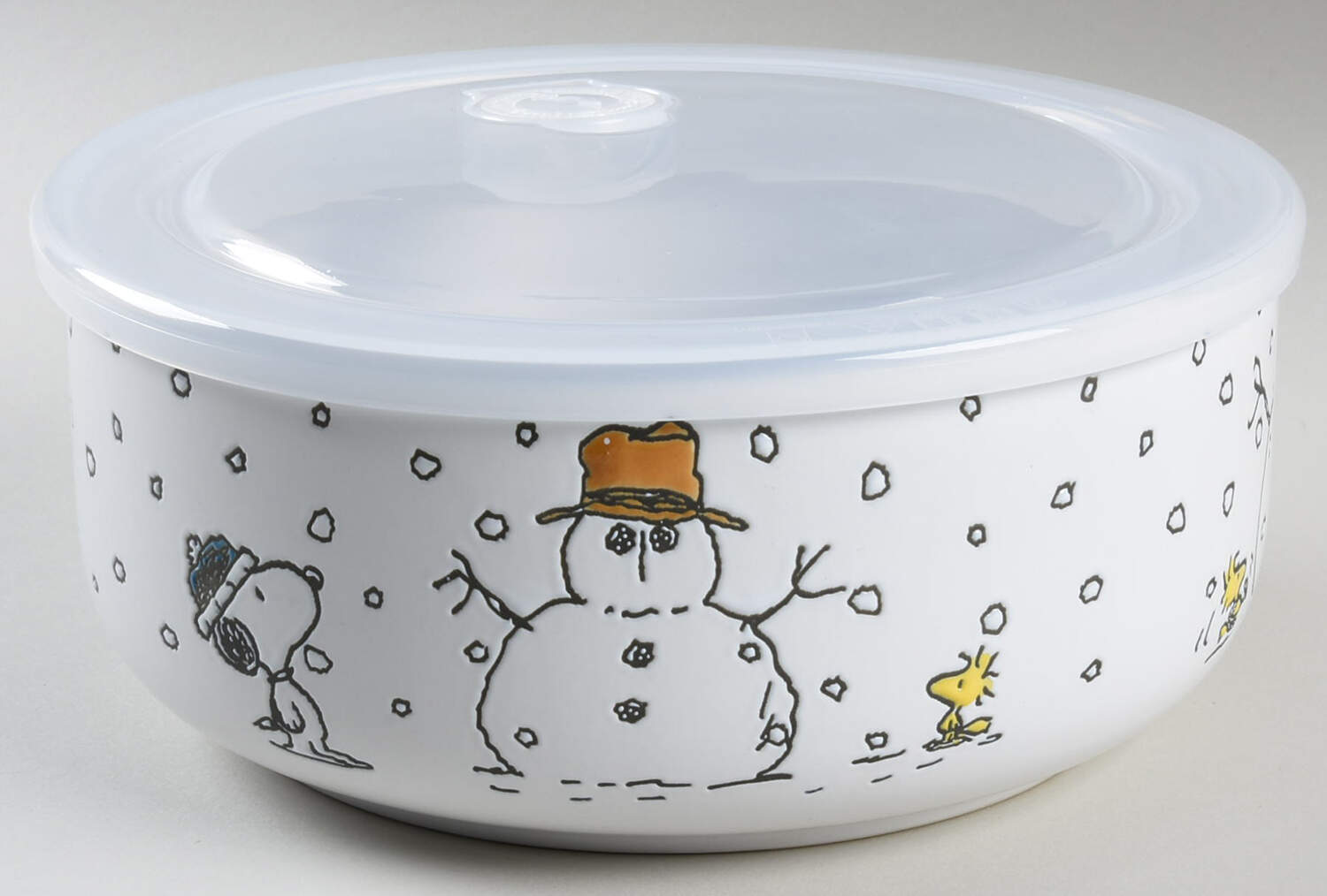 Peanuts Christmas 32 Oz Round Plastic Microwave Bowl w/Vent Lid by Zrike-1