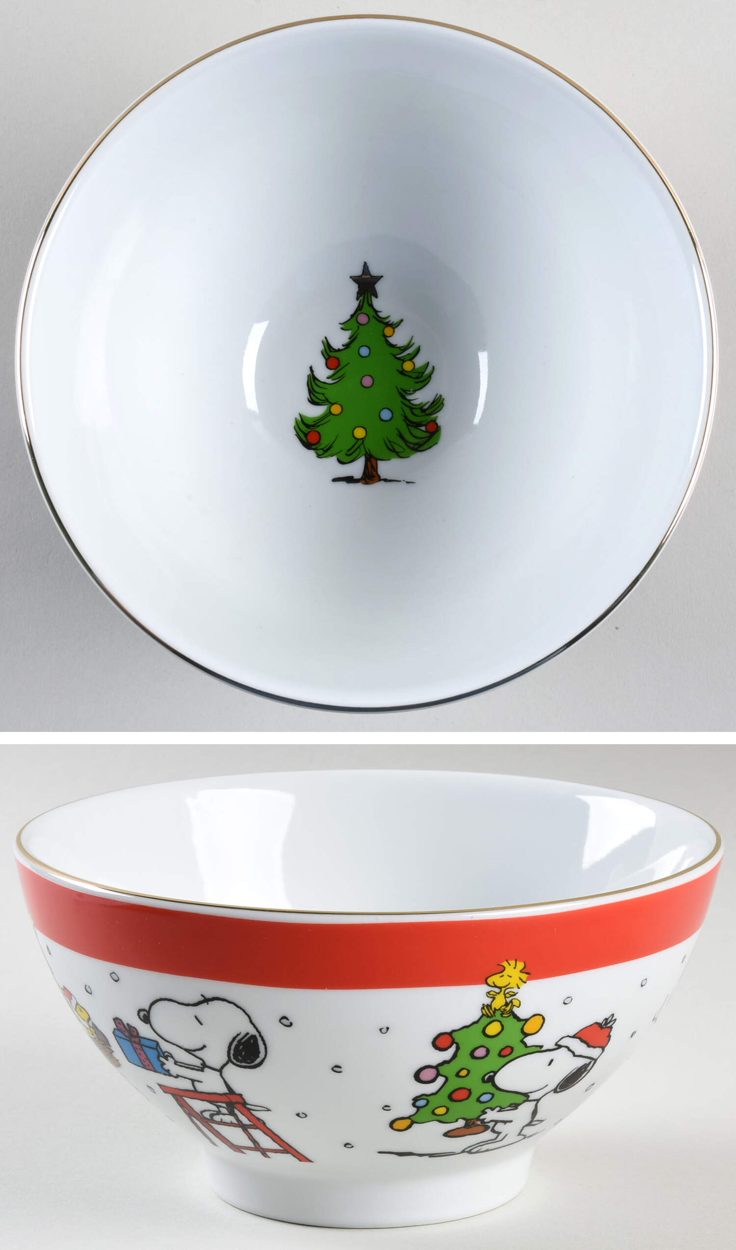 Peanuts Christmas Coupe Cereal Bowl by Zrike-1