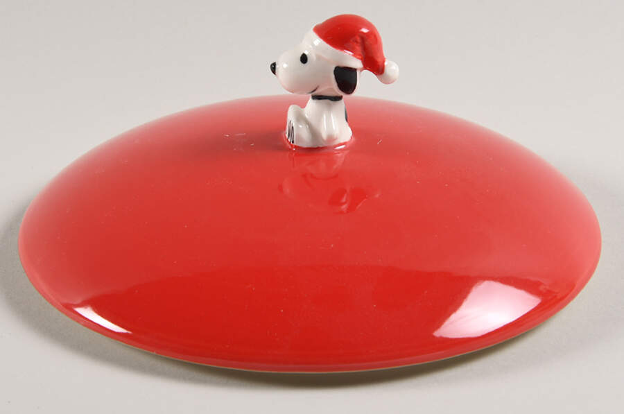 Peanuts Christmas Lid for Cheese Baker (Brie) by Zrike-1