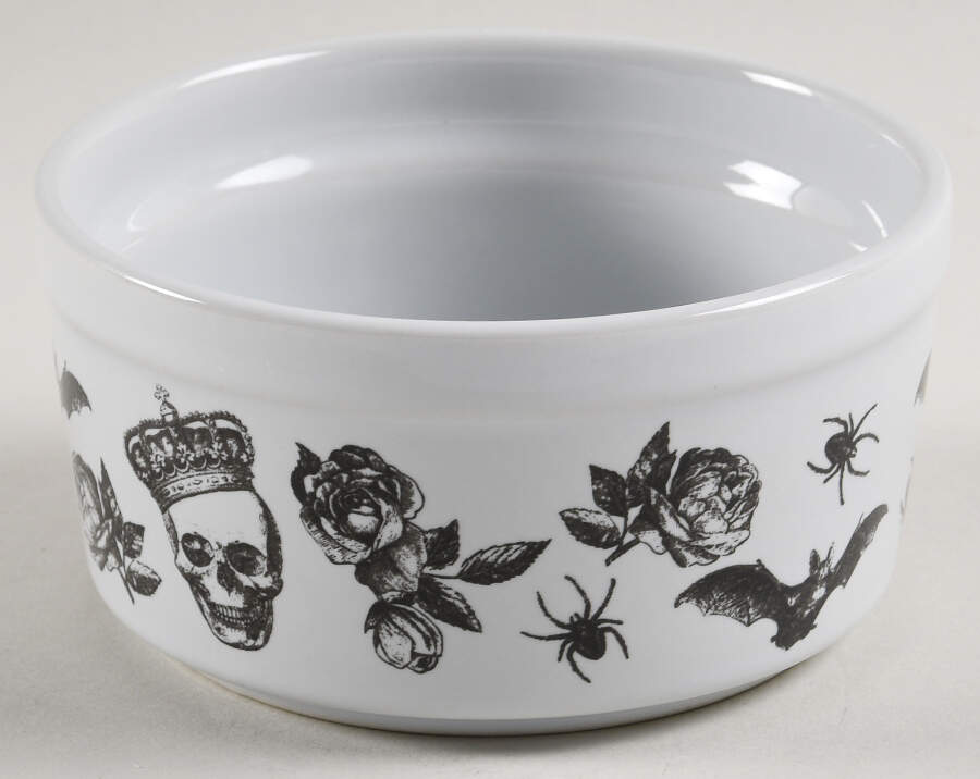 Skull and Butterfly Ramekin by Zrike-1