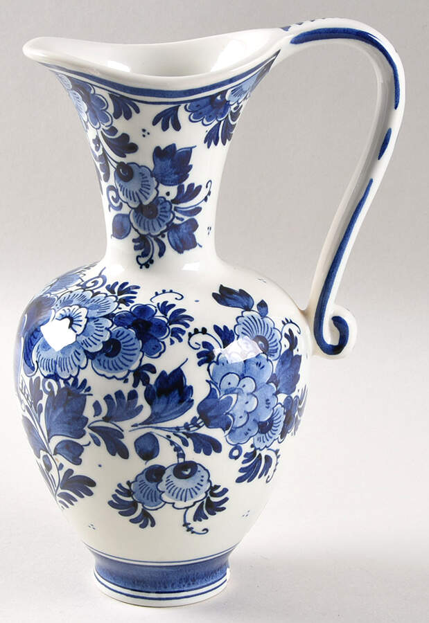 Delft Blauw 8" Pitcher Vase by Zenith Gouda-1