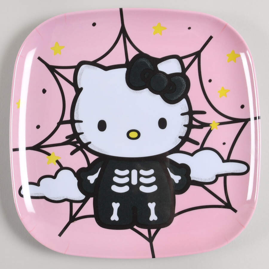 Hello Kitty Melamine Dinner Plate by Zrike-1