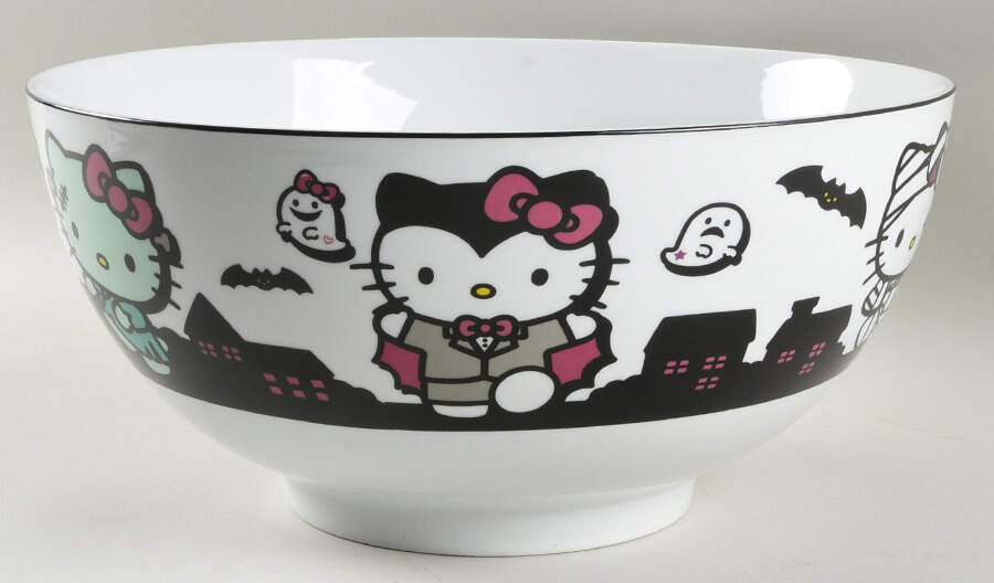 Hello Kitty 11" Large Salad Serving Bowl by Zrike-1