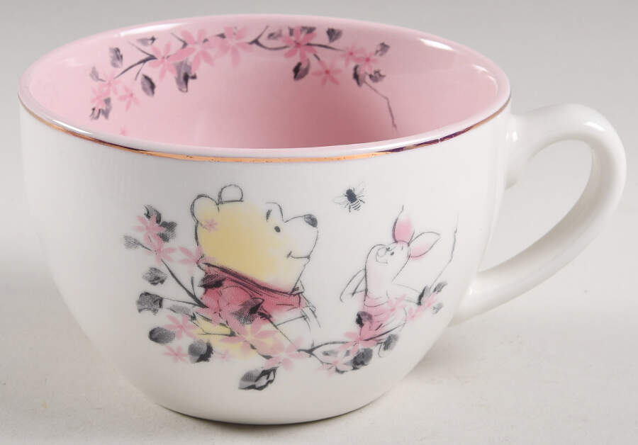 Winnie the Pooh Cherry Blossoms Oversized Cup by Zrike-1