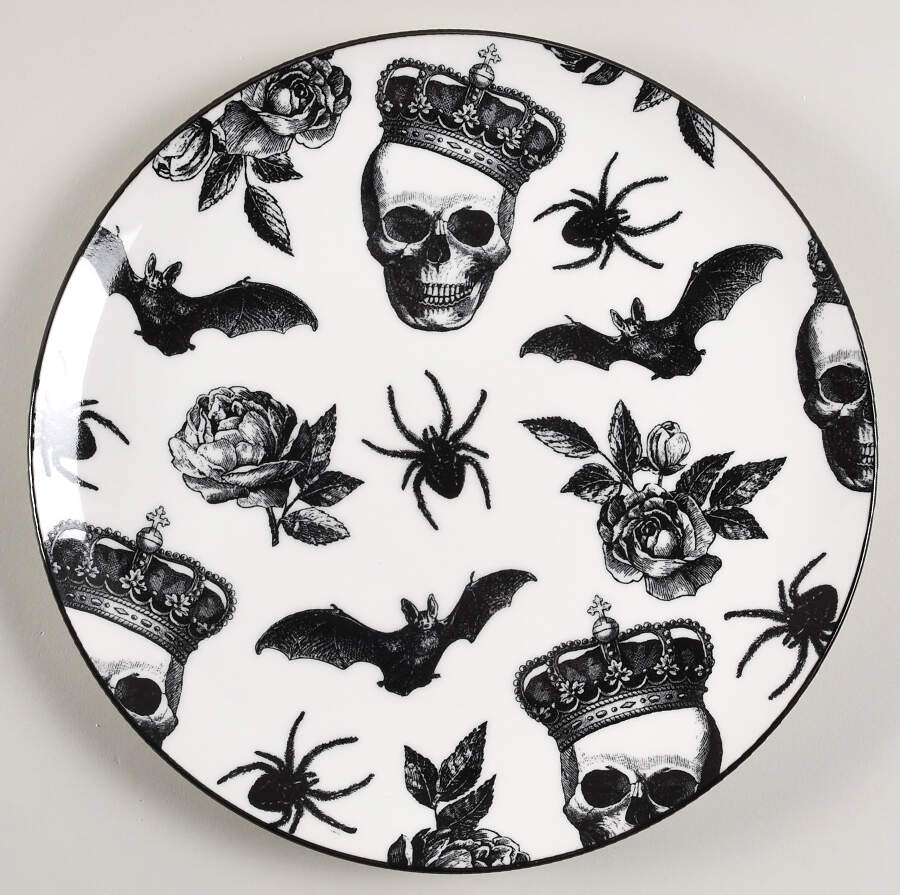 Bats and Spiders Dinner Plate by Zrike-1