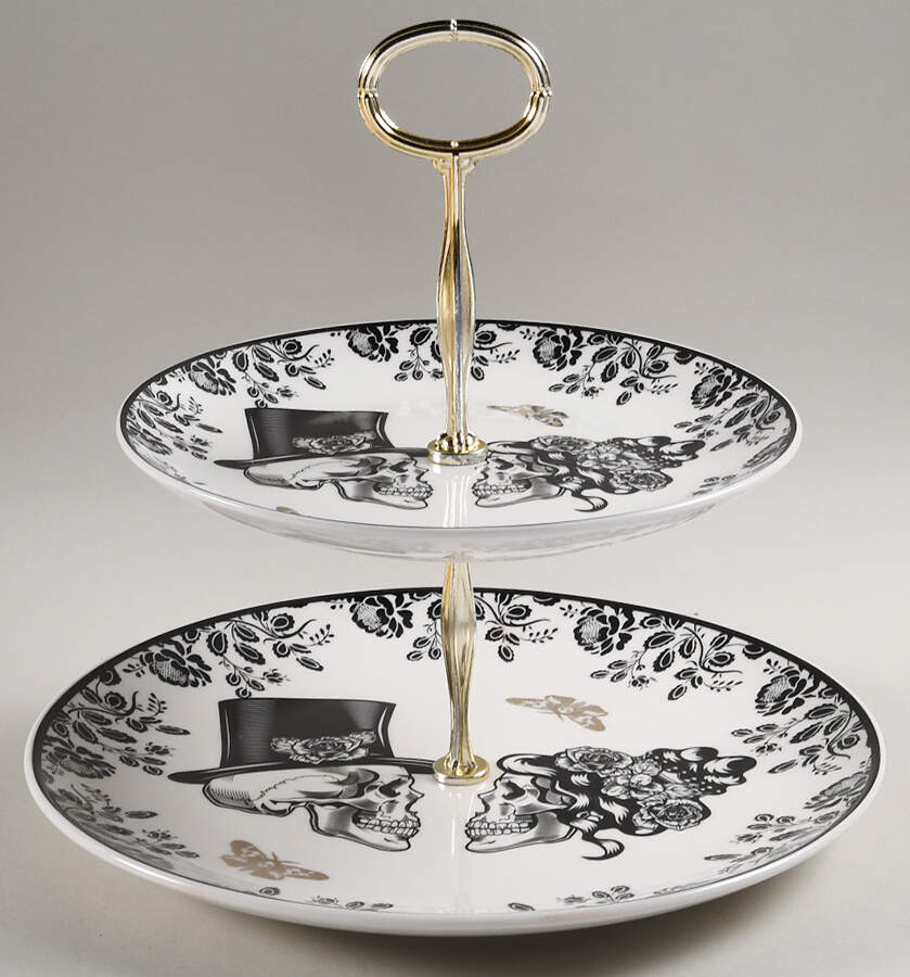 Love Never Dies 6 5/8"-10"  2 Tiered Serving Tray (Dp, Sp) HC by Zrike-1