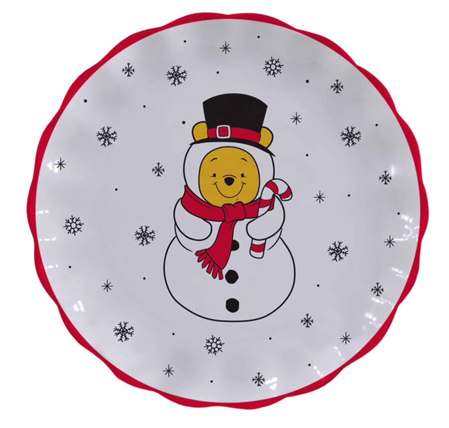 Winnie the Pooh Snowman Coupe Salad Plate by Zrike-1