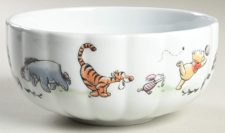Winnie the Pooh Walk Along Soup/Cereal Bowl by Zrike-1