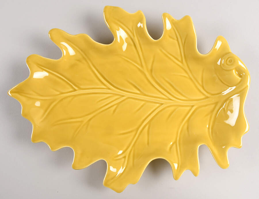 Leaf 13" Figural Platter by Zrike-1