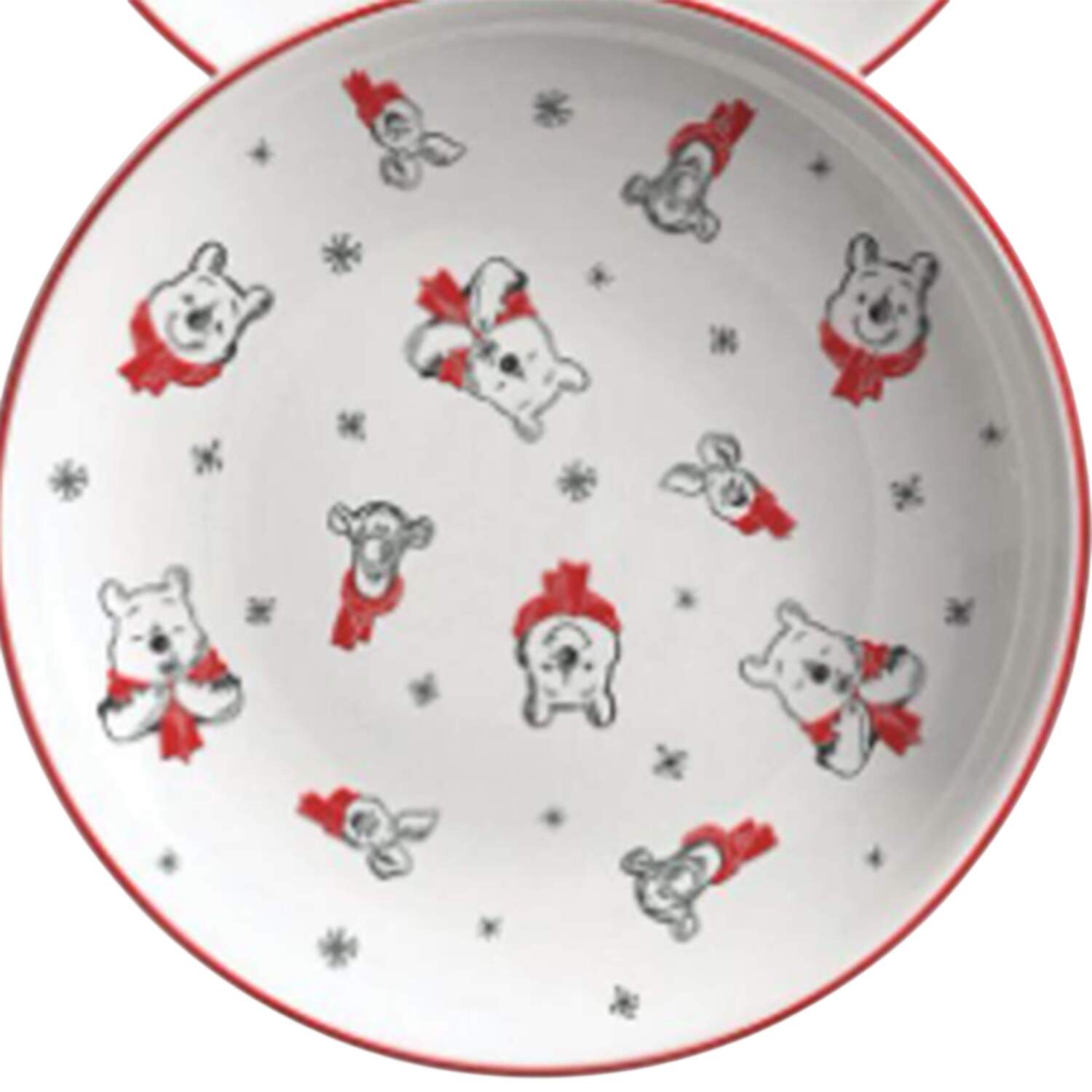 Winnie the Pooh Footprints in the Snow Appetizer Plate by Zrike-1