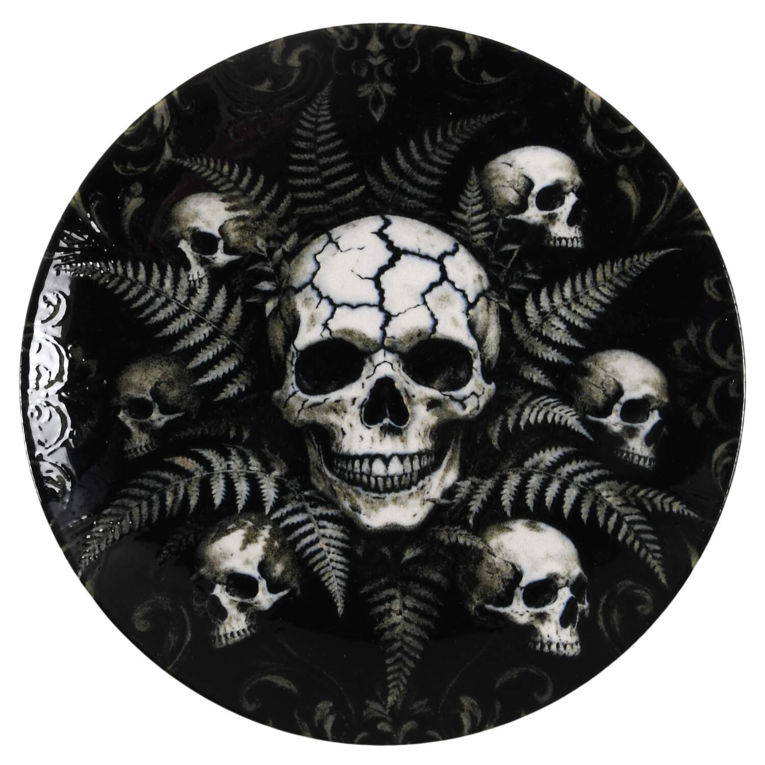 Gothic Skull Salad Plate by Zrike-1
