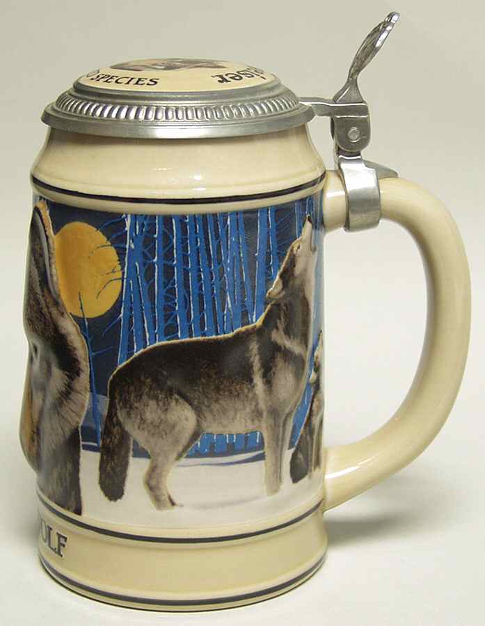 Endangered Species Gray Wolf-1994 - No Box by Anheuser-Busch-1