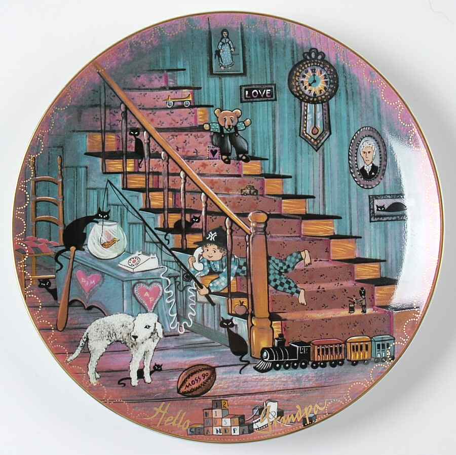 Anna Perenna Single Release Plates Hello Grandpa - Boxed by Anna Perenna-1